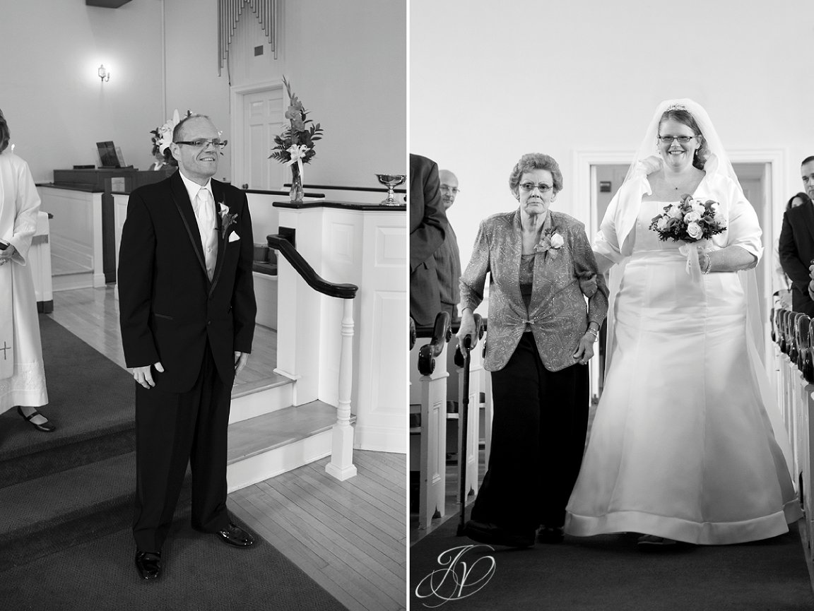 bride and mother photo, bride walking mother, wedding ceremony photo, Wedding at The Queensbury Hotel, Lake George Wedding Photographer