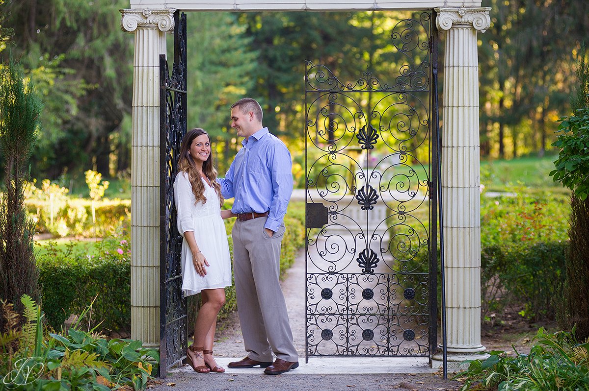 gorgeous couple in yaddo gardens