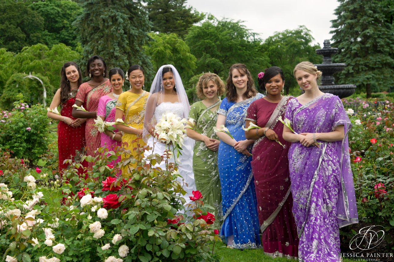 albany wedding, schenectady wedding, Schenectady rose garden, bridal party