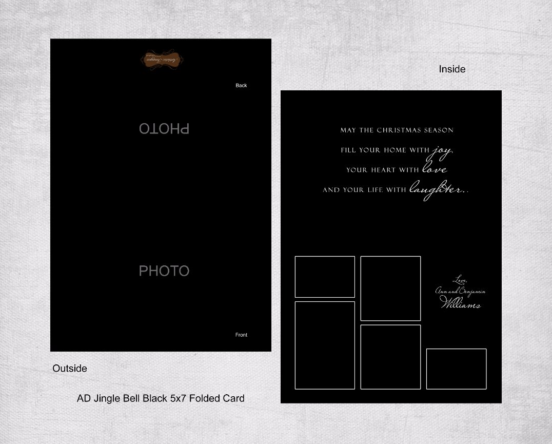 AD Jingle Bell Black Folded