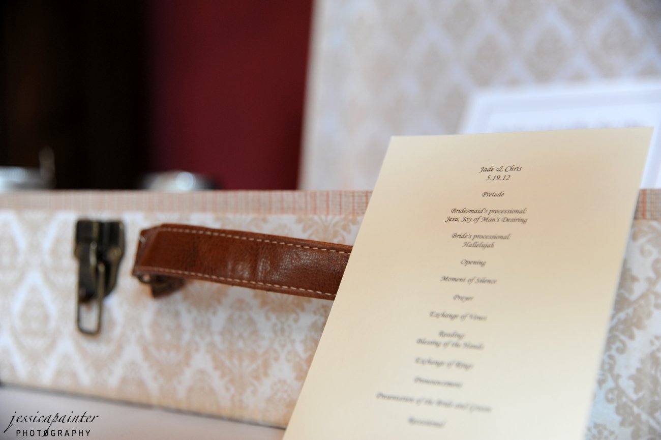 wedding menu card, wedding place card, albany wedding photographer