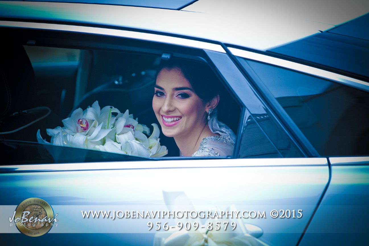 Limo at Sacred Heart of Mary Church , Brownsville Texas