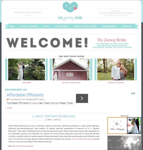 the un-jersey bride wedding blog featured wedding self uniting ceremony pennsylvania sharon pa wedding photographers published featured national photo