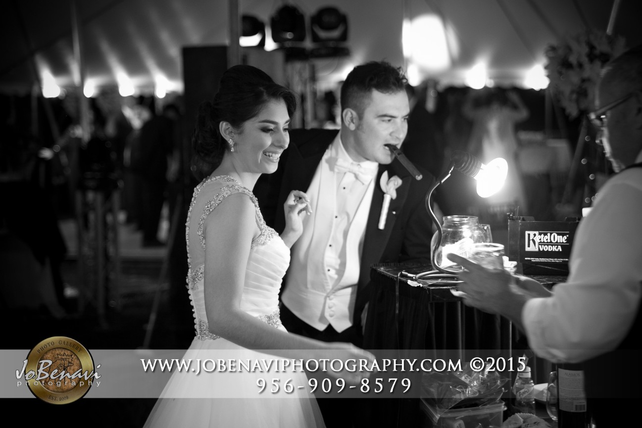 Outdoor reception at Casa Los Ebanos, San Benito Texas