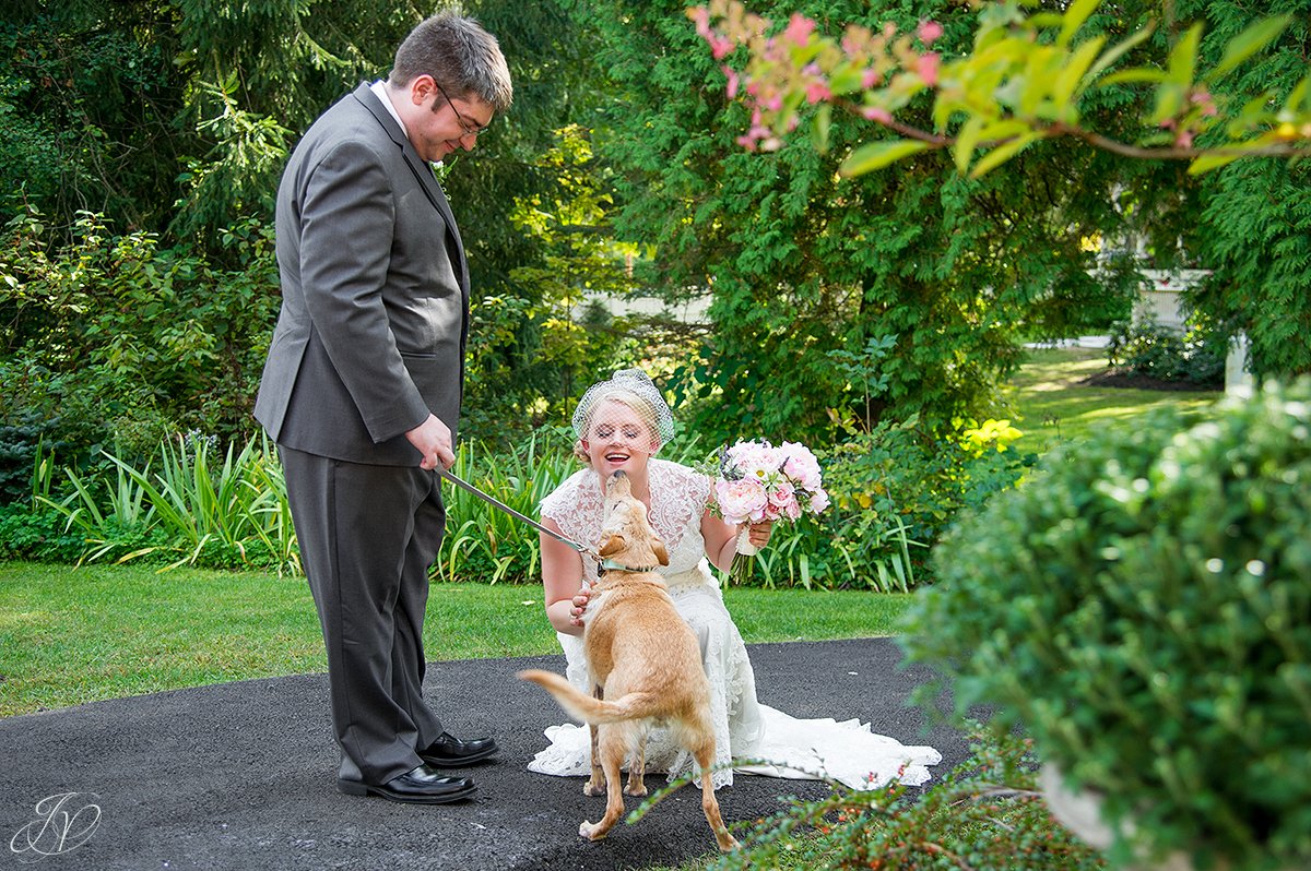 bride and groom first look albany wedding photographer