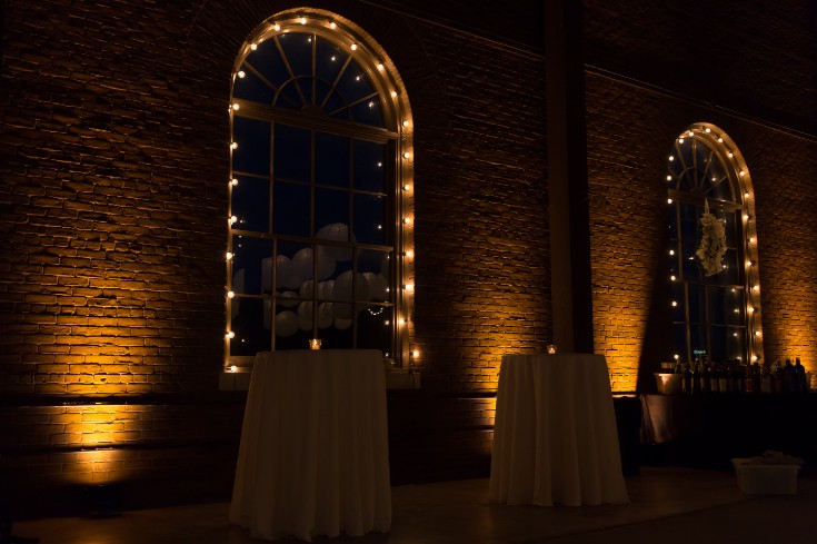 Metropolitan DJ Lighting at Roundhouse Wedding Chinese Lanterns String Lights 