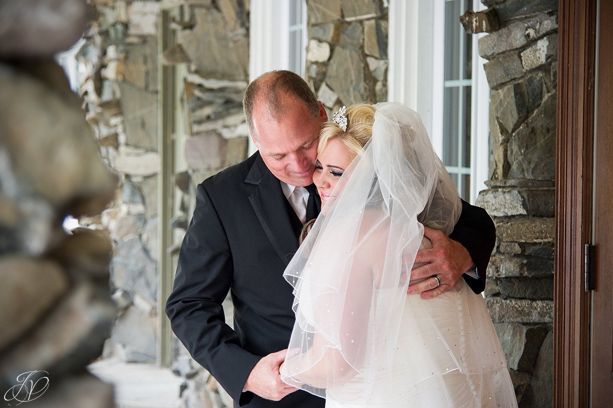 sweet moment between bride and father