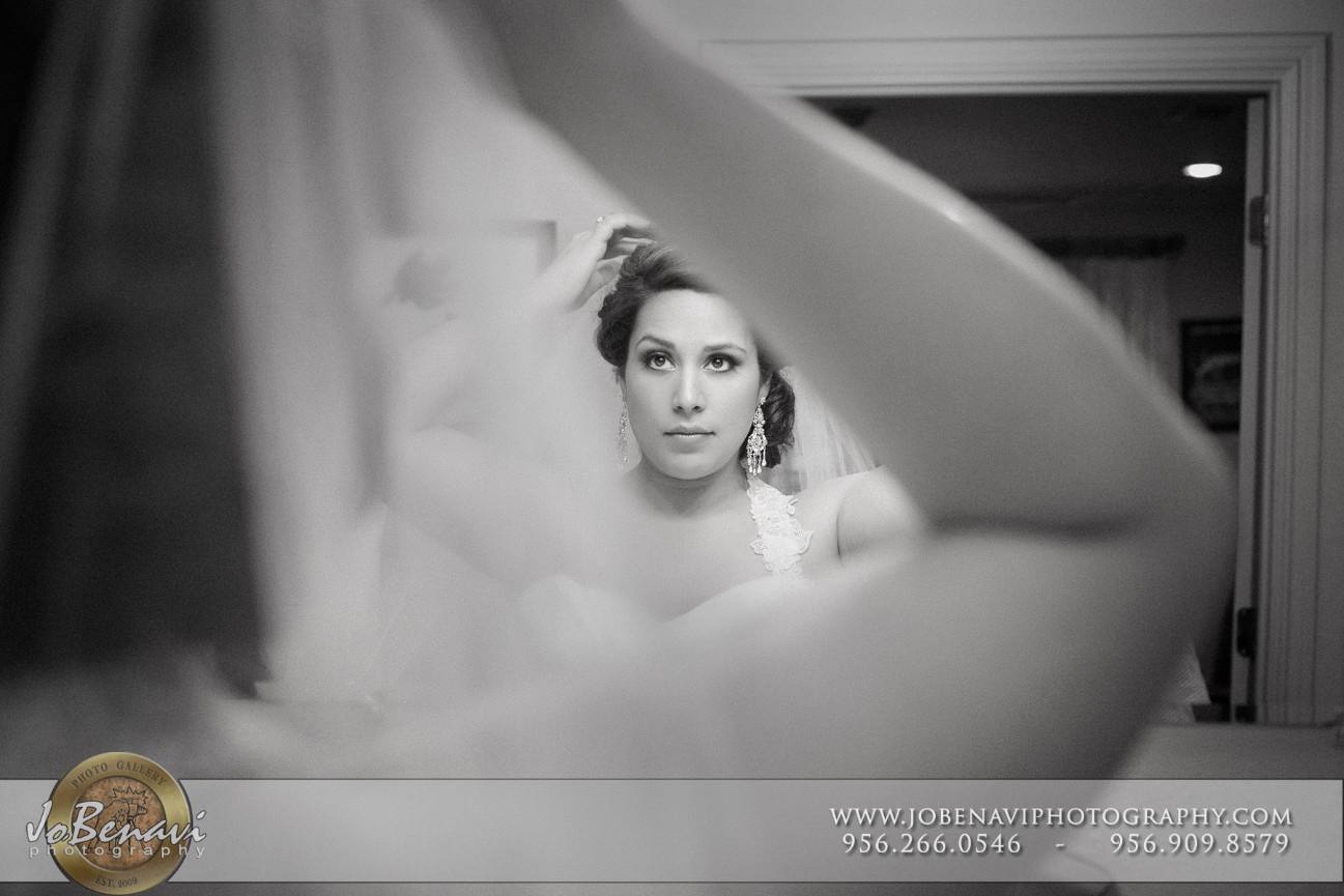 Bride getting ready at Chachalaca Inn, Los Fresnos , Texas