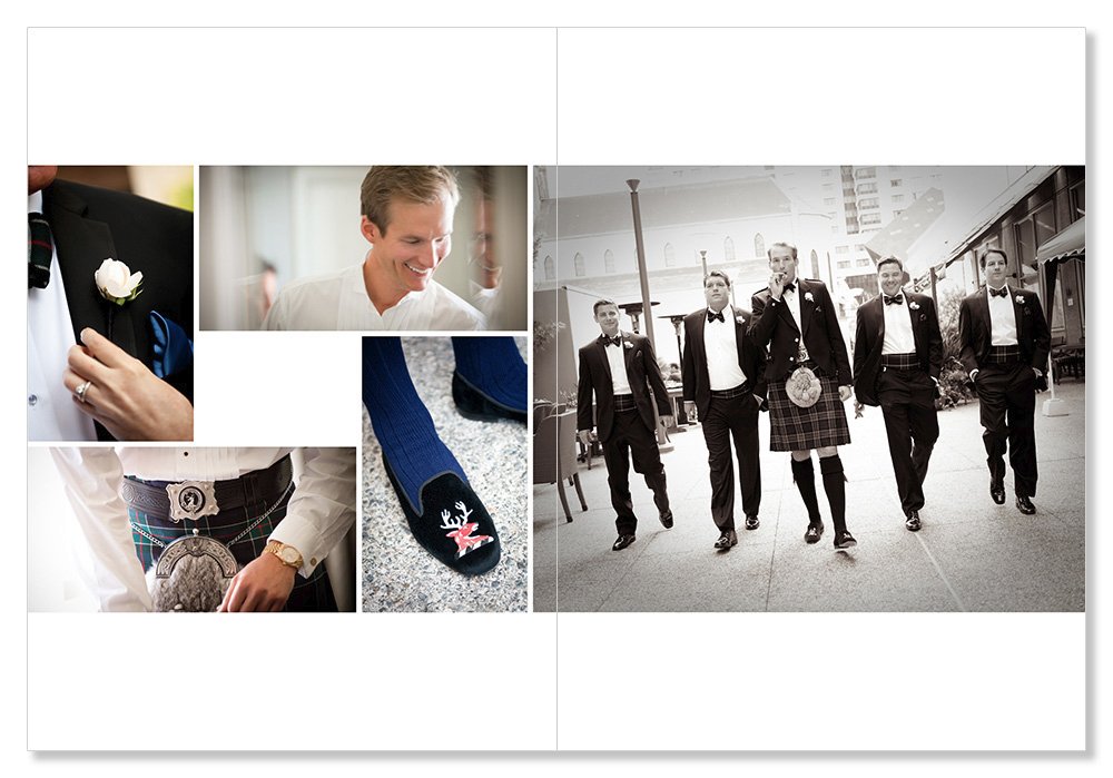 Scottish kilt & details of Groom at San Francisco City Hall