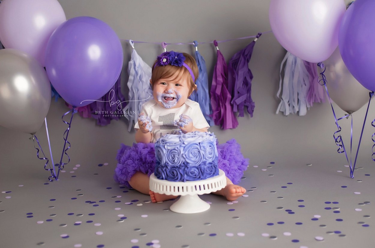 M's 4th Of July Cake Smash With Beth Galligan Boston First Birthday Photographer