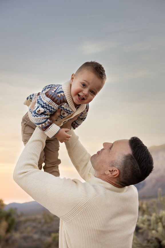 Las Vegas Newborn Family Session-Natural Light Studio Photography