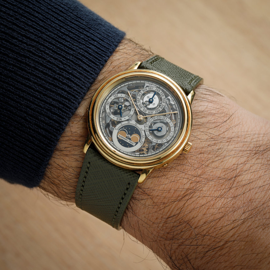 Audemars Piguet Perpetual Calendar Skeleton 25558BA Box 1987- Roy 