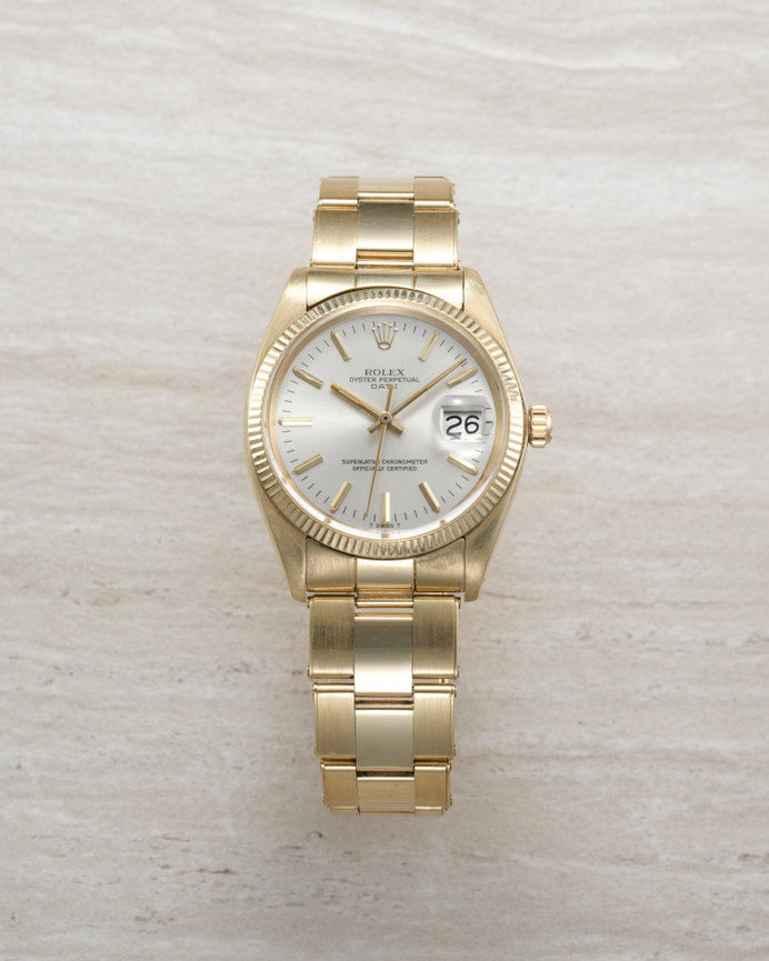 Rolex DATE 1503 14K YG Silver Dial 1979