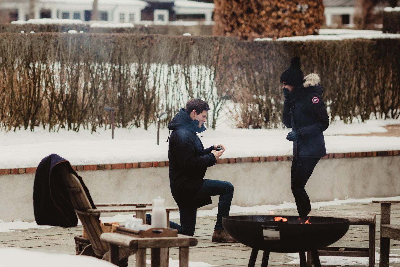 Great proposal pictures in a not so great weather in the Hamptons Long Island NY