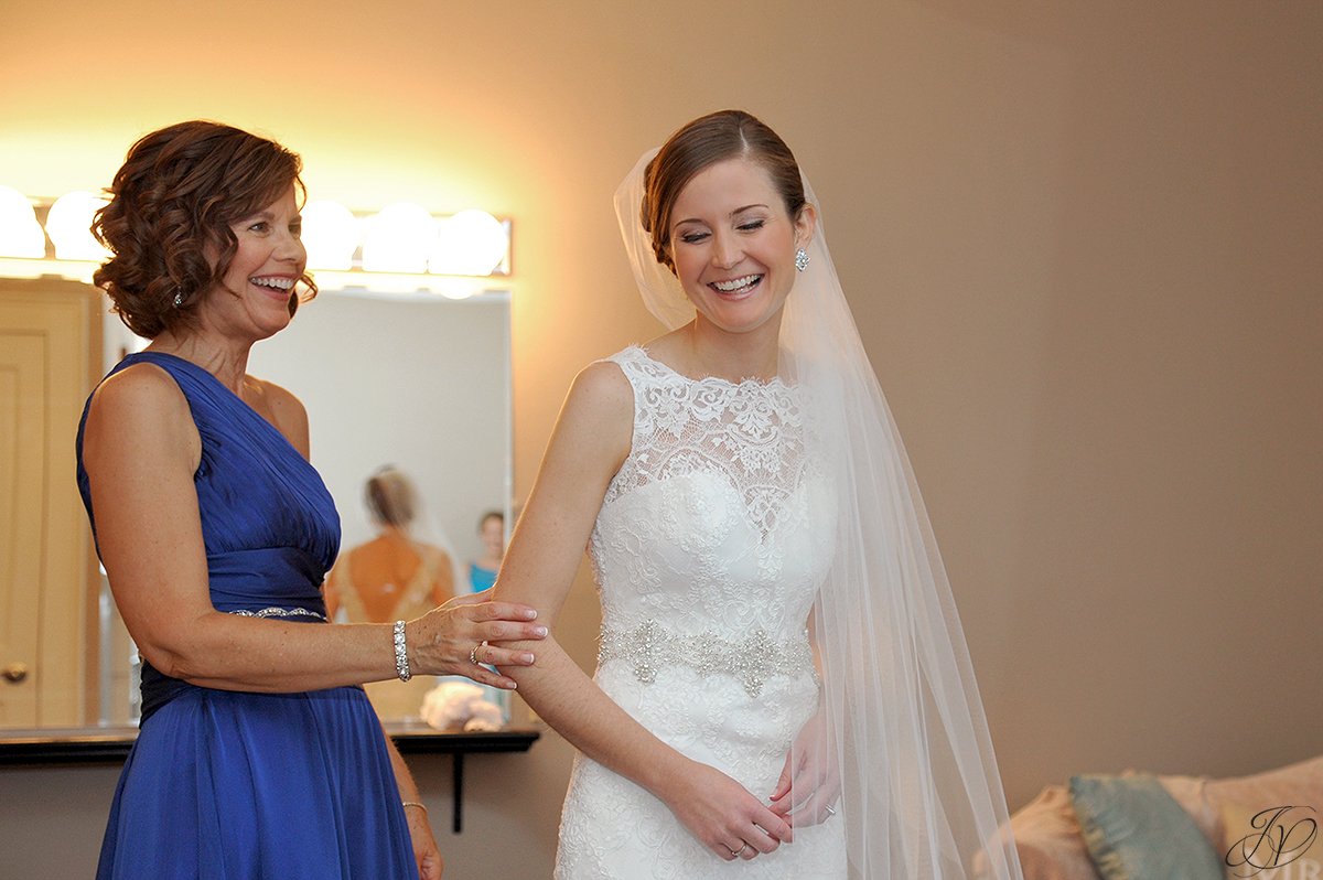 bride and mother share special moment