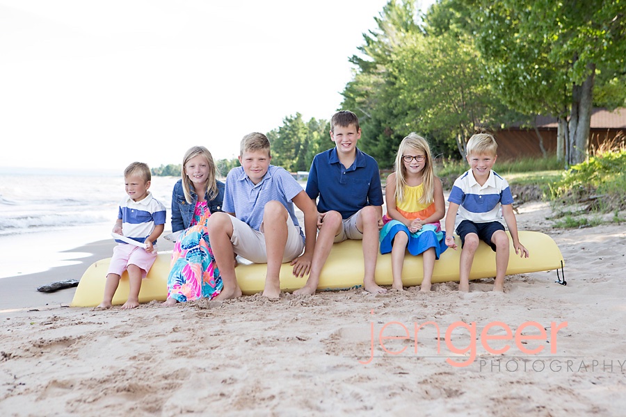 Family Vacation Personal Rabbit Bay, Michigan Jen Geer Photography