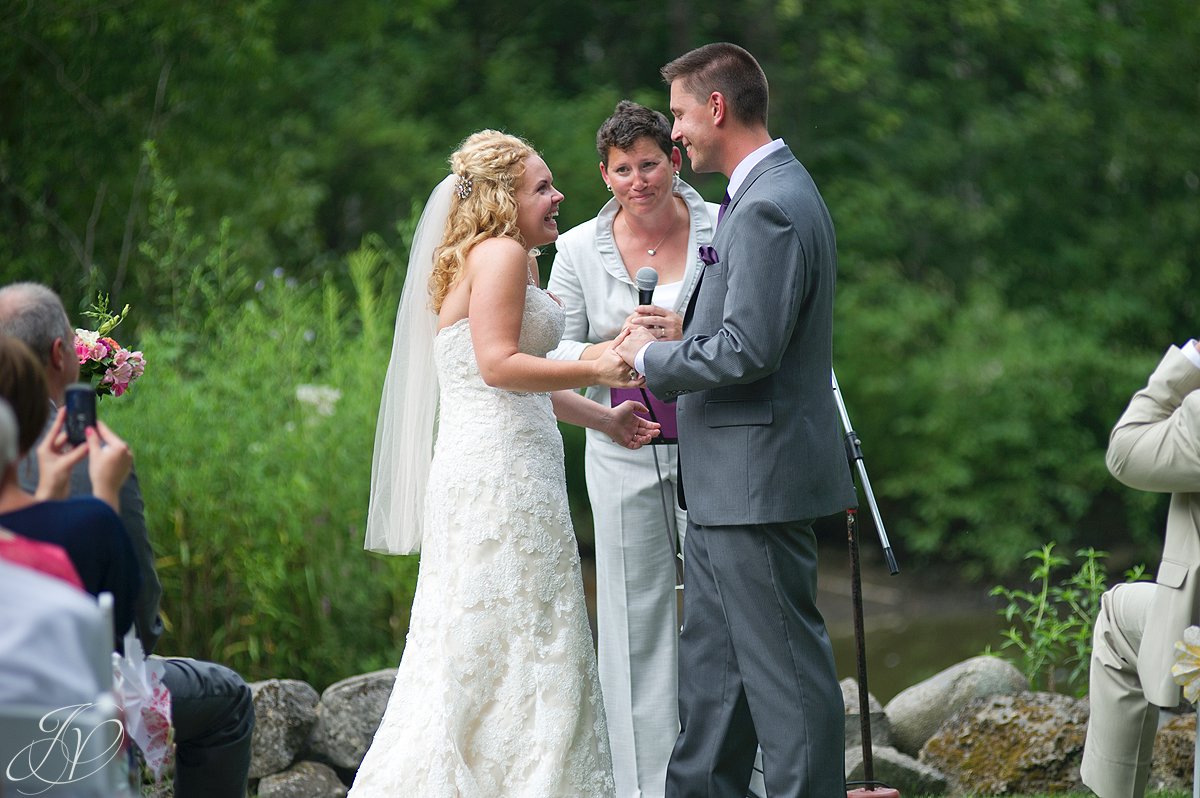 exchange rings, wedding ceremony photo, mansion in rock city falls ny Saratoga Wedding Photographer 