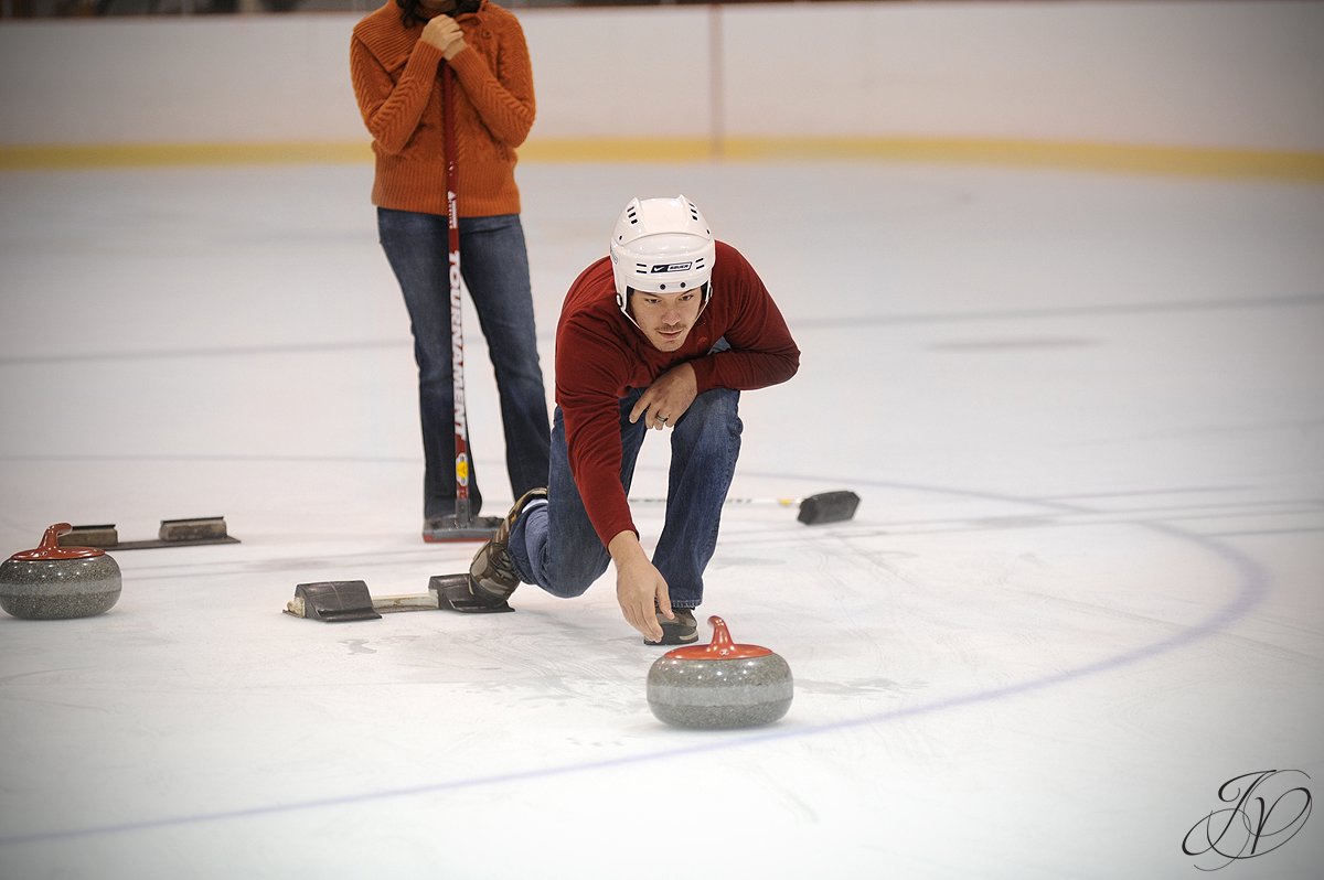 ice rink at olympic center, Lake Placid Wedding Photographer, Lake Placid engagement Photographer, olympic center in lake placid, curling challenge at lake placid olympic center, lake placid Engagement Session