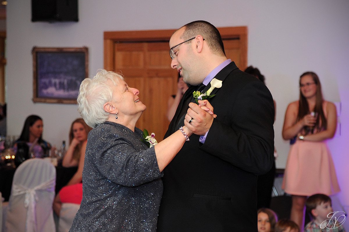 photo of groom dancing with his mother