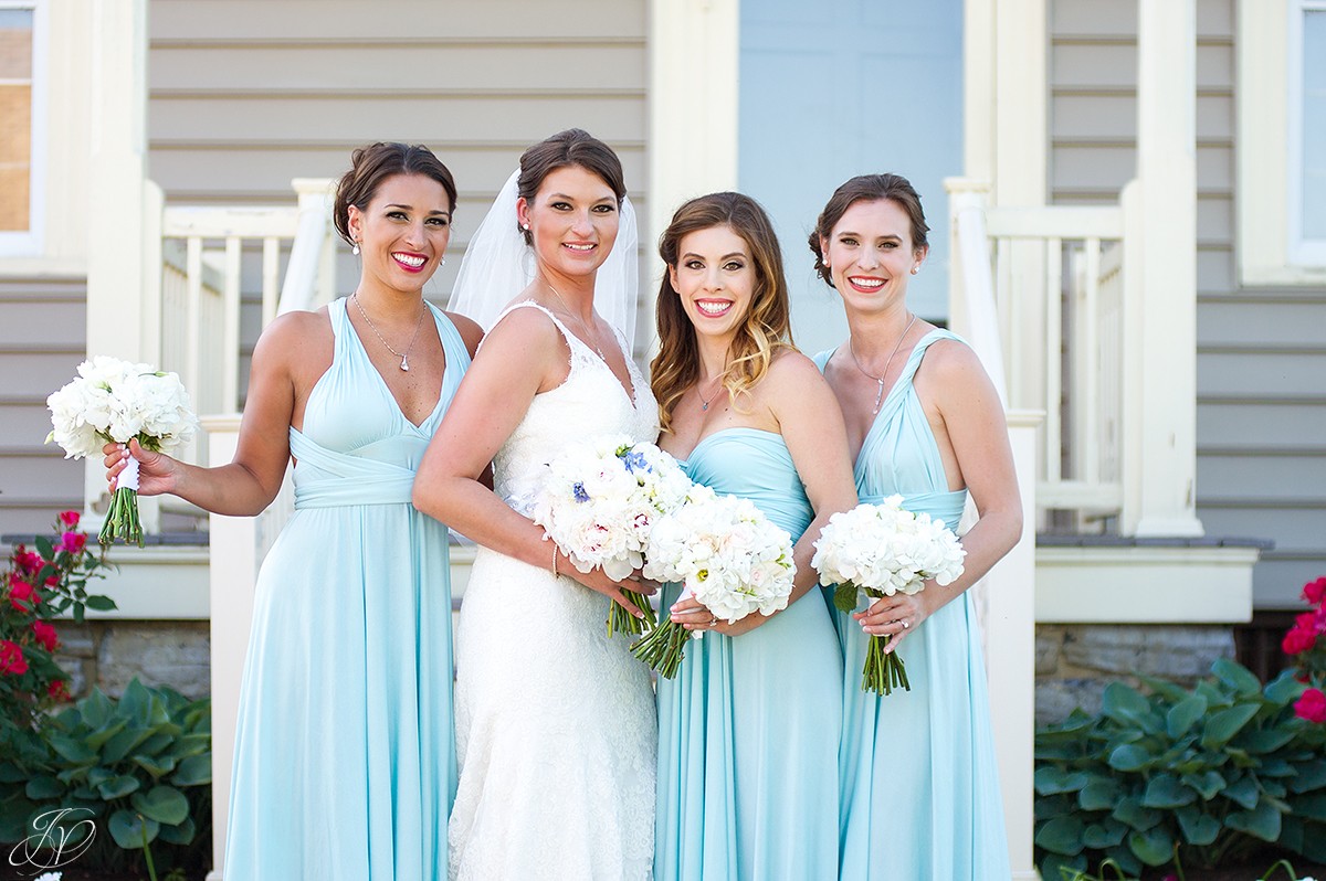 fun bridal party portrait shenandoah valley golf club