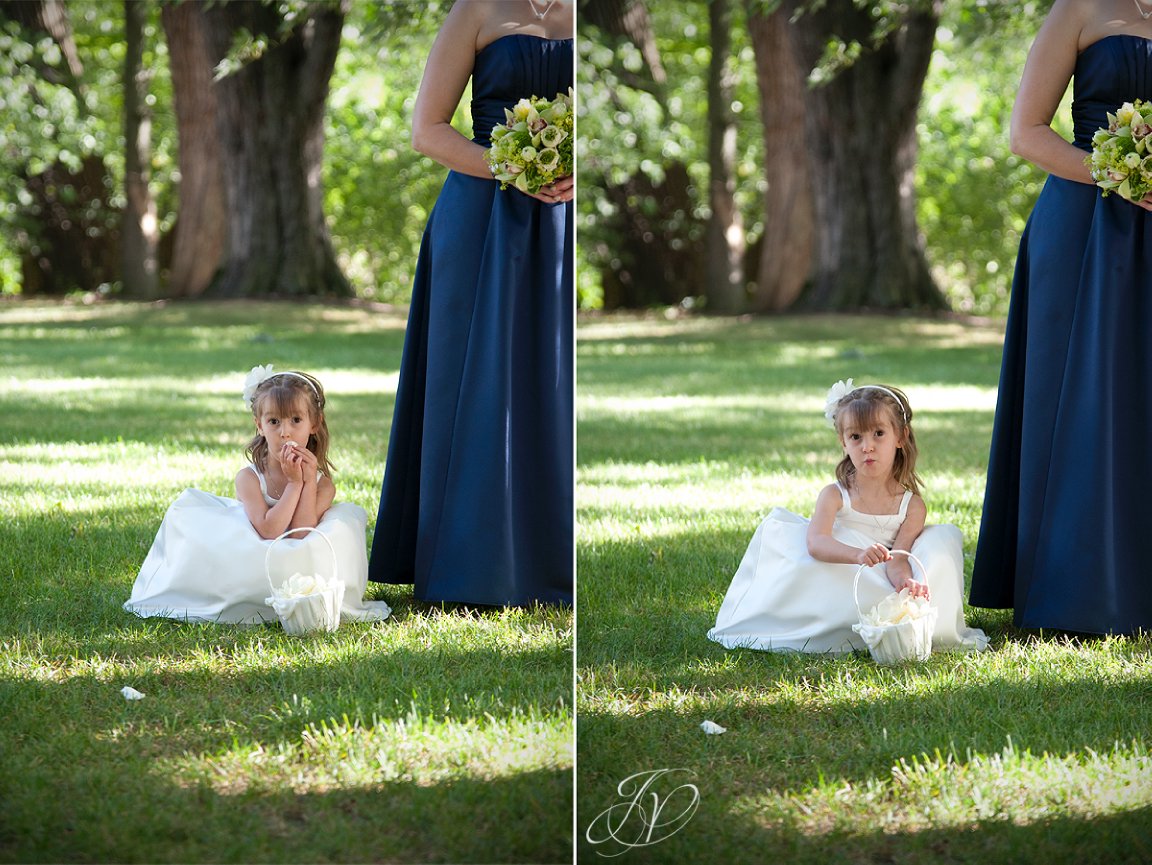 riverstone manor, flower girl photo, schenectady wedding photographer