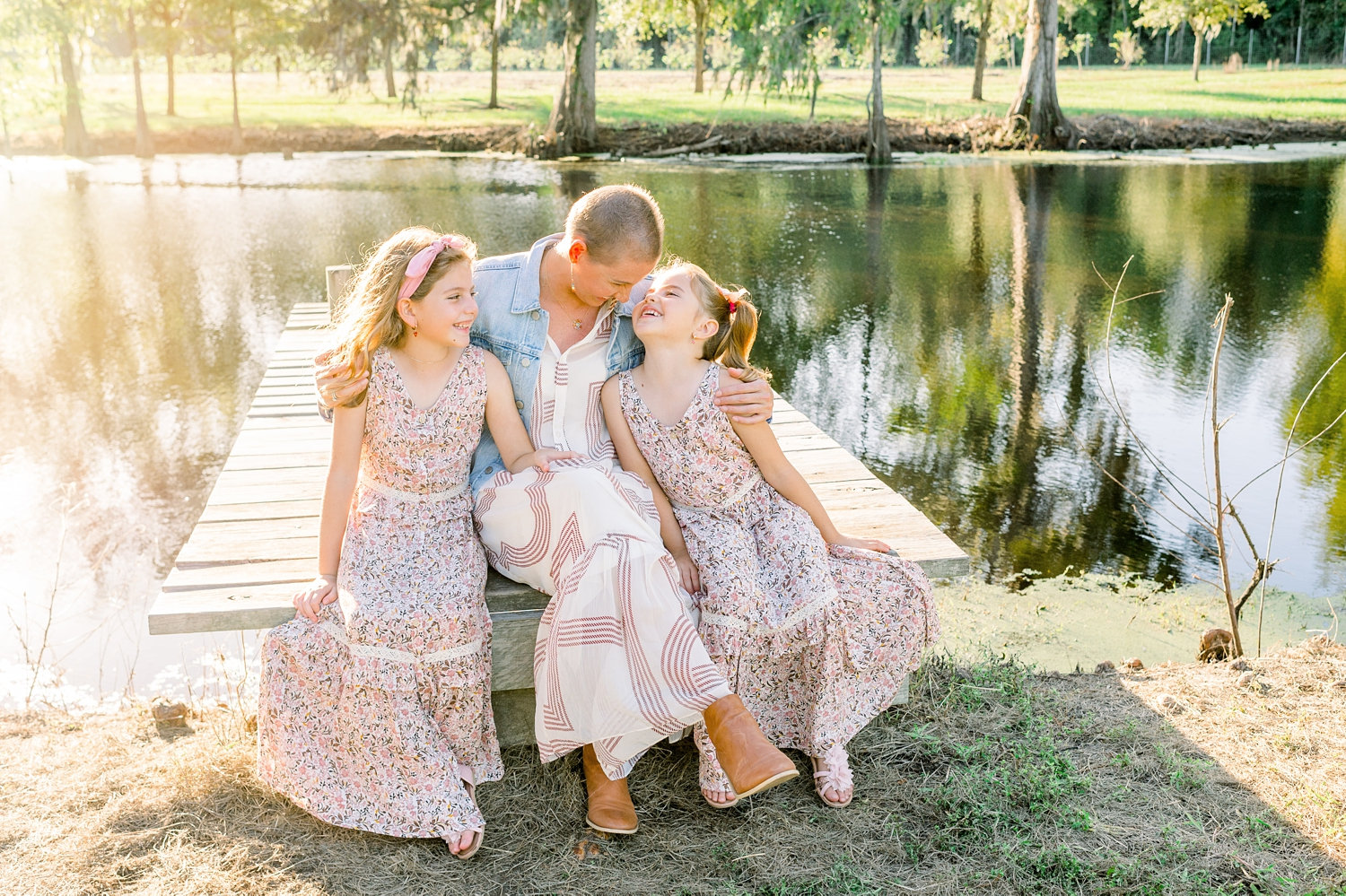 mom and two daughters, Congaree and Penn, Jacksonville, Rya Duncklee