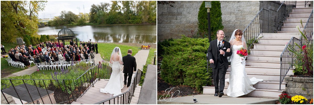 father walking daughter down the aisle glen sanders mansion wedding