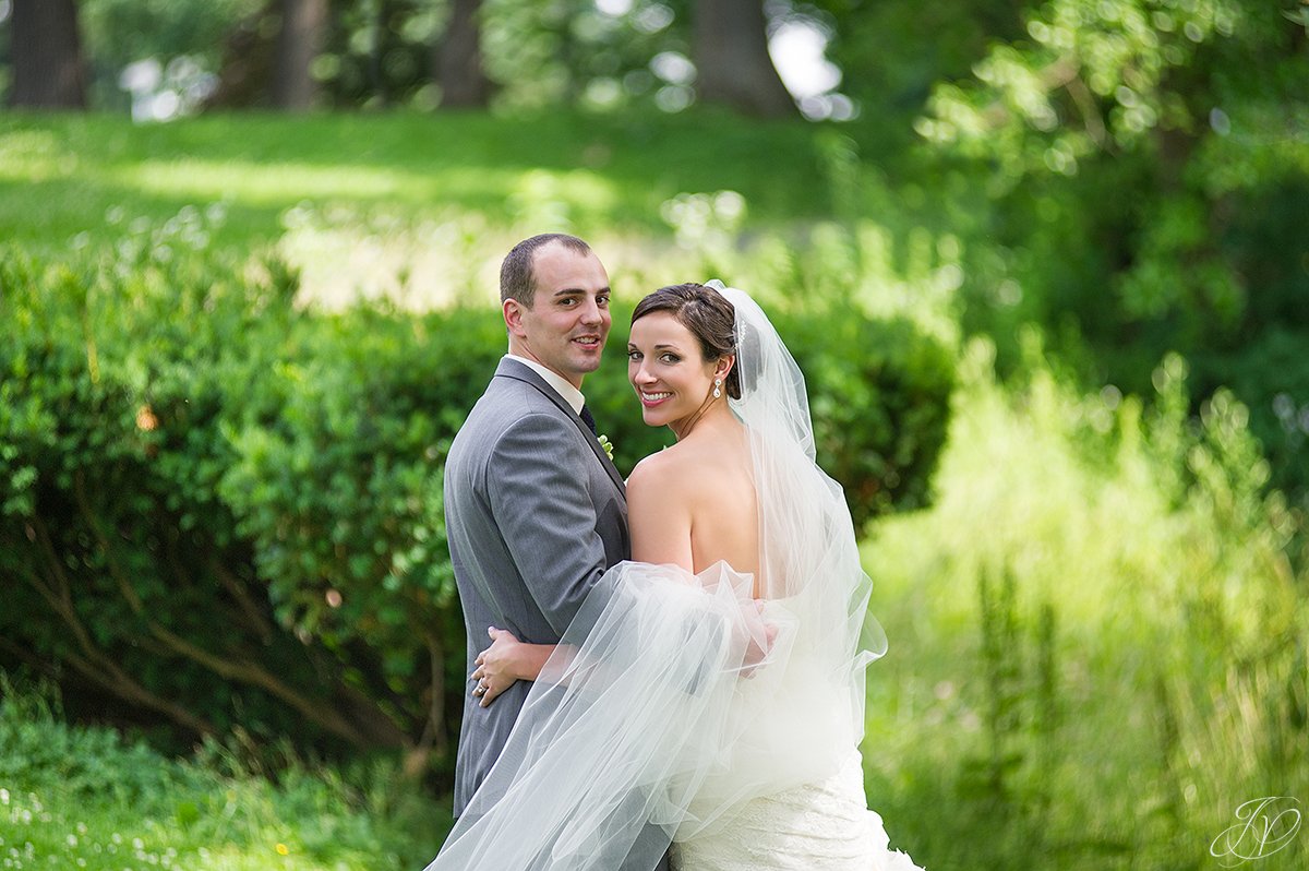 beautiful bride and groom shot in congress park