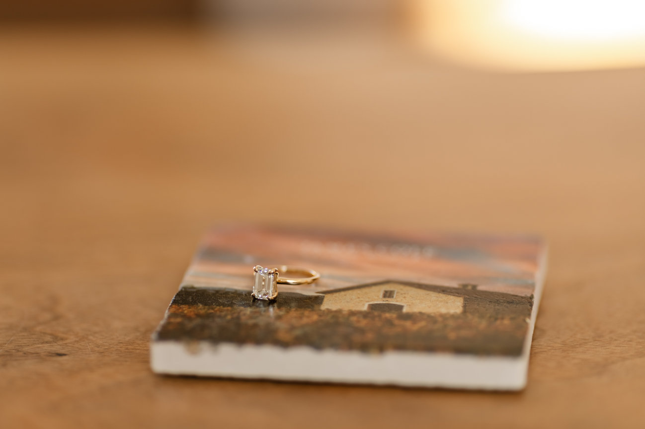 Engagement Ring during a photoshoot with Sheila Johnson Studio J Photography