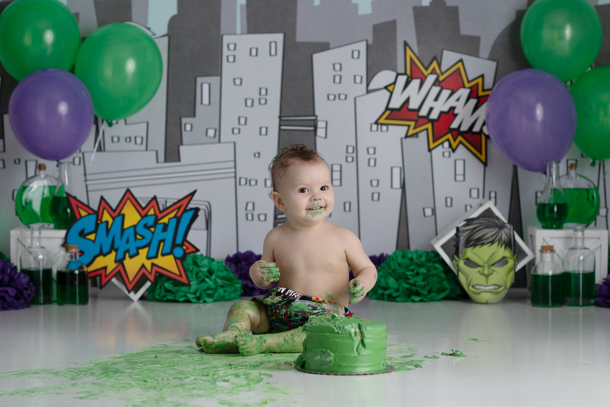 Ameer's Hulk smash party 💚 #cool and #fun #hulk ##smash #party Styling and  design @nkfloraldesigns Photographer @rachaelkphotos…