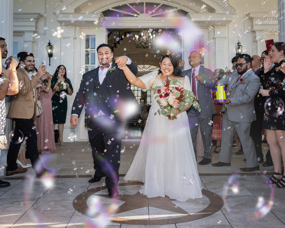 Wedding photography Bubble Exit