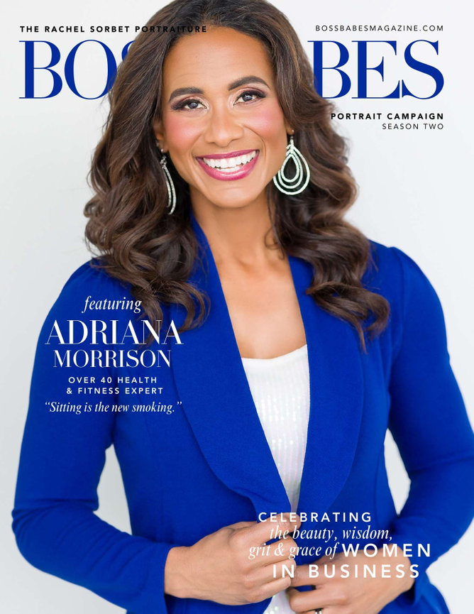 Adriana Morrison on the cover of Boss Babes Magazine