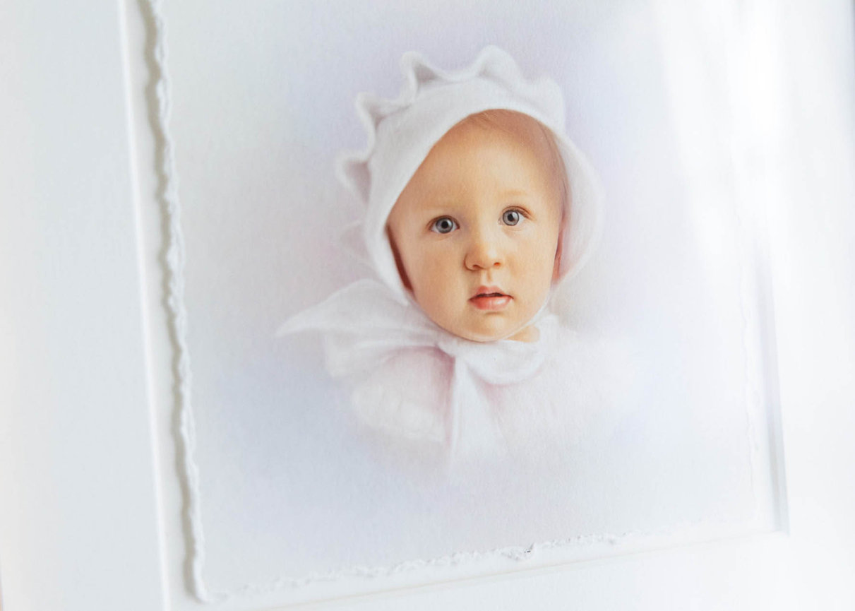 Light-filled heirloom pastel of a young girl, ideal for framed wall art or gifts.