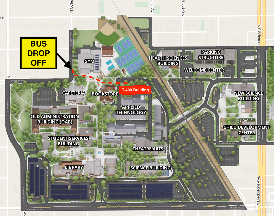 School bus drop-off location