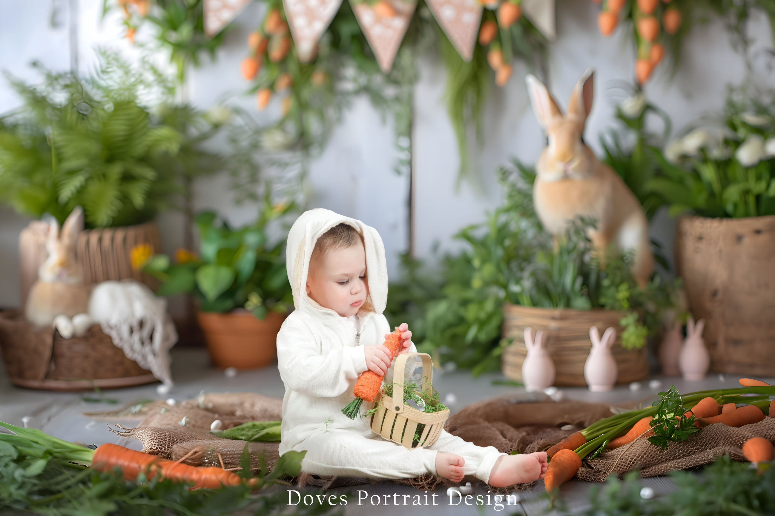 Easter Mini Sessions with bunnies - Doves Portrait Design
