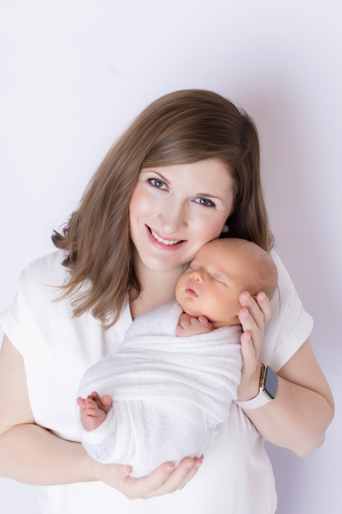 Calgary newborn photography white mauve and big brother love Newborn III session photo 17