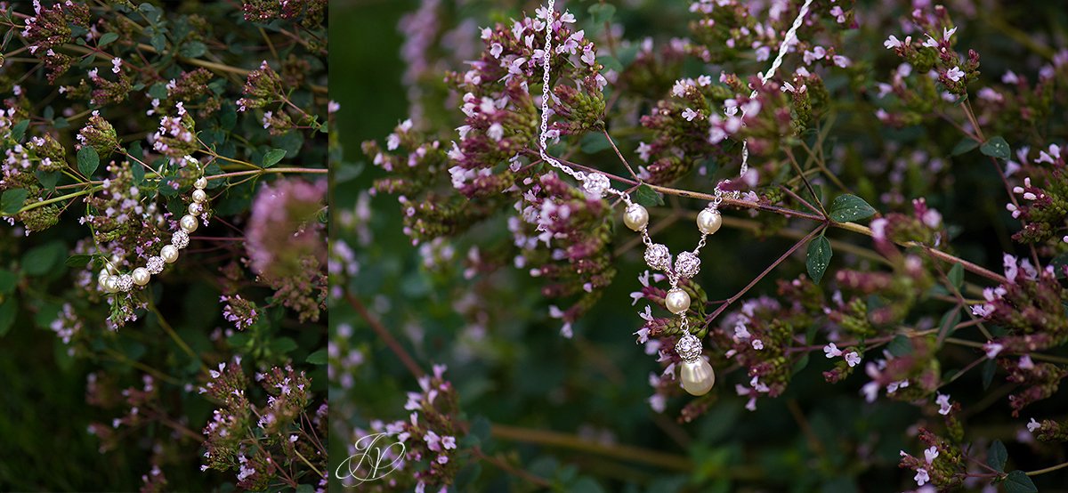 wedding details on flowers