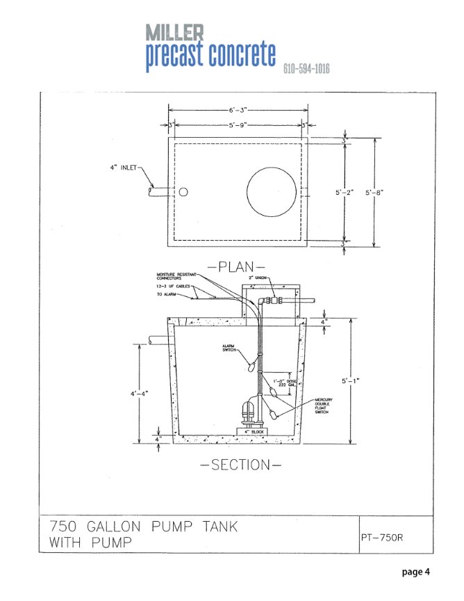 Septic Tanks - Miller Precast Concrete